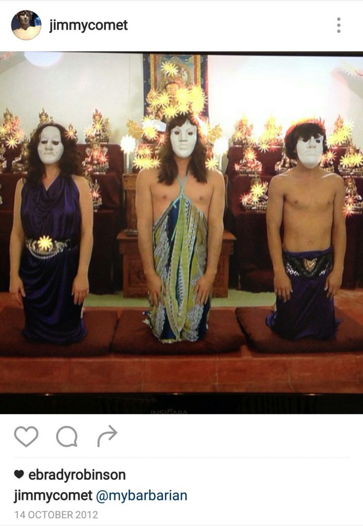 Skærmklip fra James Alefantis' Instagramside