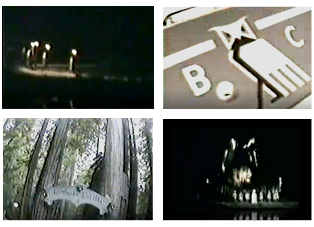 Still-billeder fra angiveligt skjulte video-optagelser fra Bohemian Grove